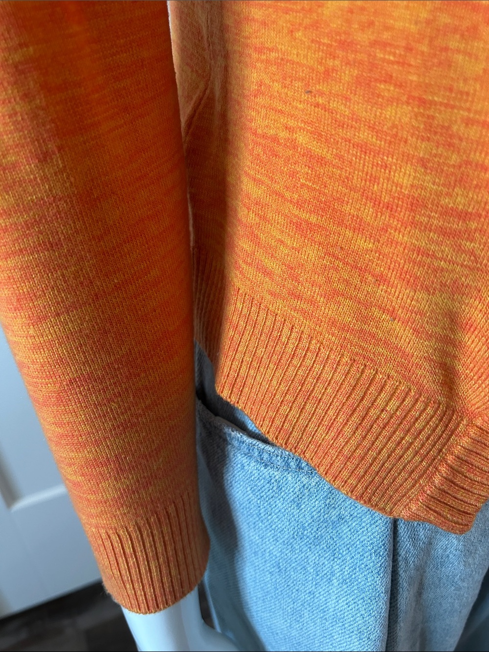 Salvatore Ferragamo Virgin Wool Space-Dyed Open Cardigan XS/S Italy - Picture 6 of 9